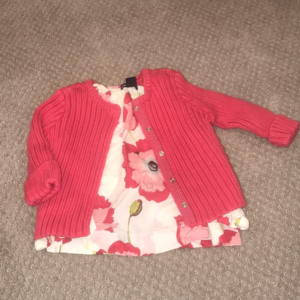Baby top and matching sweater